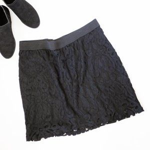 New York & Co. Black Lace Mini Skirt XL